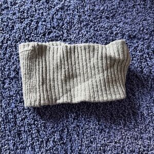Ribbed Knit Headband or neck warmer - Green